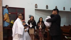 Celebración de Bautizo en nuestra capilla