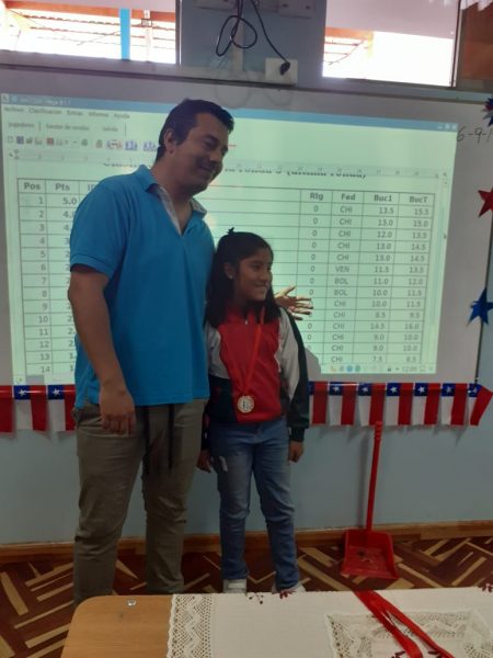 Alumna de Academia de Ajedrez vencedora en Encuentro NAC-CISA