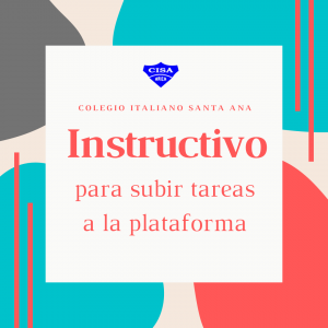 Instructivo para subir tareas a la plataforma virtual.
