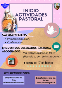 Inicio Actividades Pastoral
