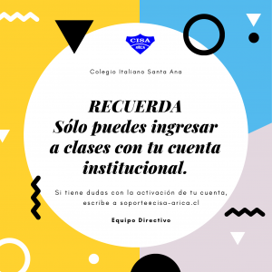 Cuentas de Correo Institucional de alumnas