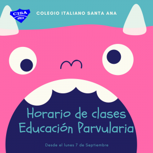 Horario para Educación Parvularia