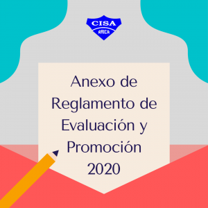 Anexo: Reglamento de Evaluación y Promoción Escolar 2020.