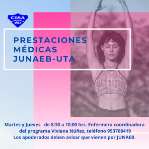 Atención Médica alianza JUNAEB UTA.