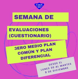 Evaluaciones 3eros Medios: Plan común y Plan diferencial.