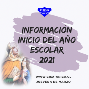Informativo año escolar 2021