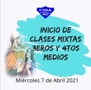 Inicio clases mixtas 3os y 4os Medios