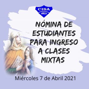 Nómina asistencia alumnas. Semana 07/04 al 09/04