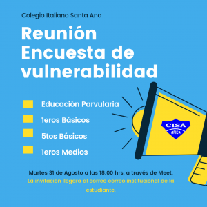 Reunión para encuesta de vulnerabilidad