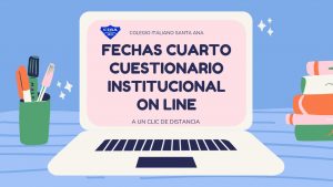 Fechas 4to Cuestionario Institucional Online