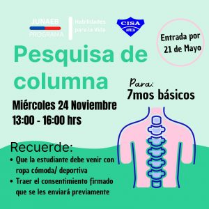 Pesquisa de columna alumnas 7º Básico