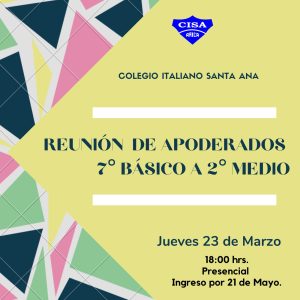 Reunión de Apoderados 7mo a 2do Medio
