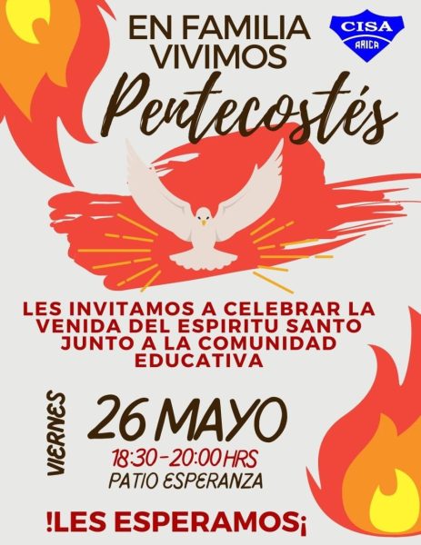 Invitación a celebración de Pentecostés