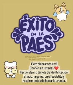 Mucho éxito en la Paes