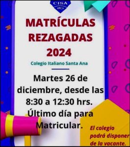 Matrícula Estudiantes Rezagadas