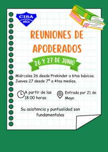 Reuniones de Apoderados en Junio