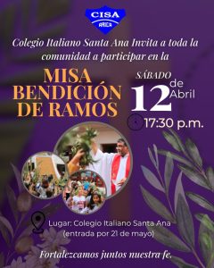 Invitación a la Bendición de Ramos