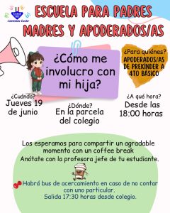Jornada para Apoderados de Prekinder a 4to Básico