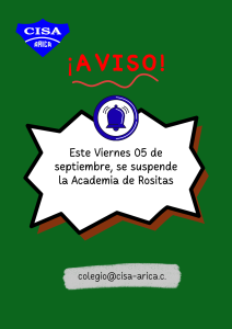 Suspensión de Academia de Rositas