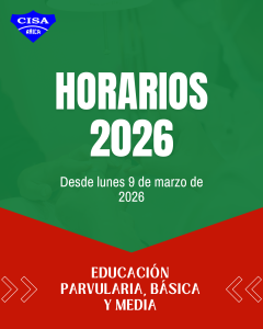 Horarios de entrada y salida 2026